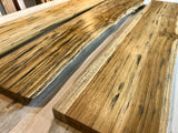 TimberEdge Massivholz Floating Regal – Rustikales Live Edge Wandboard mit Montageset