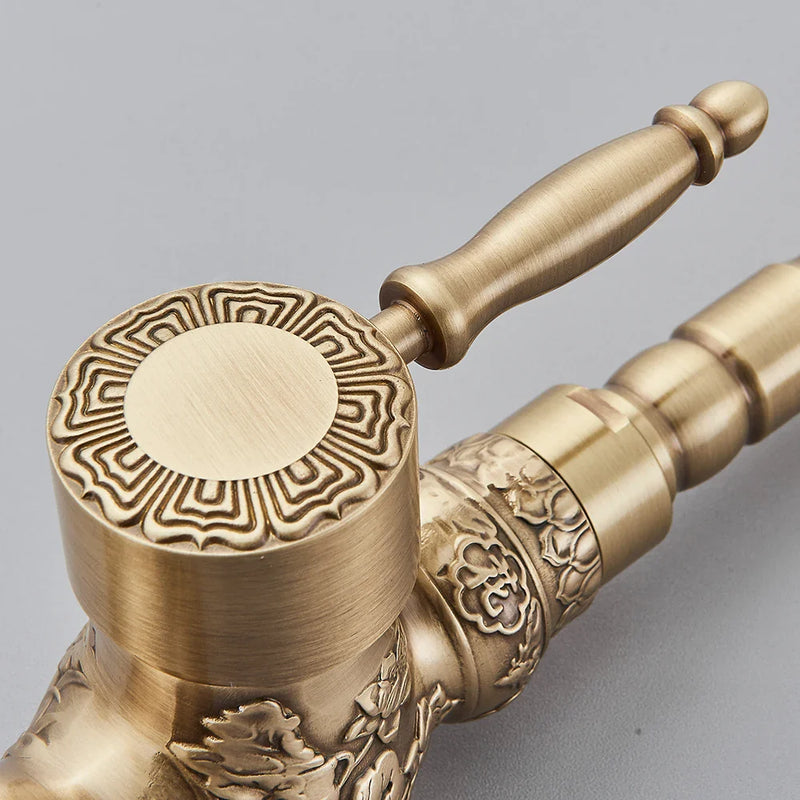 Retro Küchenarmatur – Antik Bronze | Einhebelmischer | Warmes und kaltes Wasser