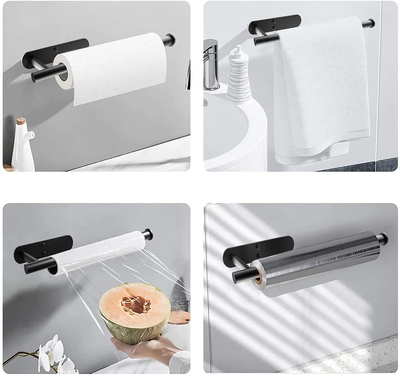 LUXROLLO – Selbstklebender Edelstahl Toilettenpapierhalter (Verlängert & Bohrenfrei)