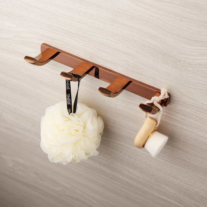 Monite Luxus Roségold Badezimmer Zubehör Set