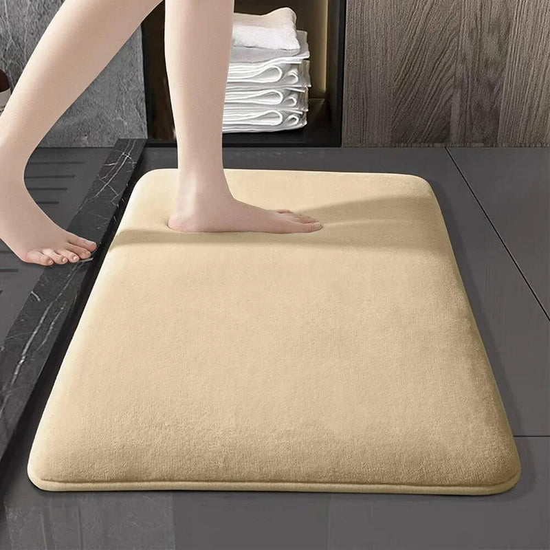 Aqua Velours Super saugfähige Badematte – Ultra rutschfeste Fußmatte aus Korallensamt
