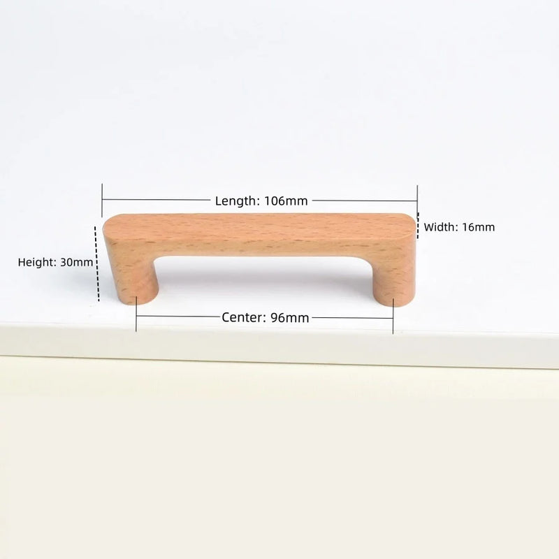 Houten Meubelknop – Beuken- of Walnoothout | Schattig Design | Inclusief Schroeven