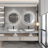 LUVODI Runder Smart LED Badezimmerspiegel