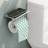 SmartHold Luxe – Toilettenpapierhalter aus Aluminium mit Telefonablage