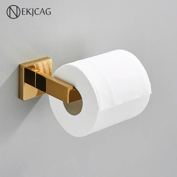 Papierrollenhalter aus 304 Edelstahl, goldfarben, für Badezimmer