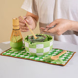 MatchaGenuss Keramik-Teeset – Japanisch Inspiriertes Matcha-Set mit Teeschale & Bambusbesen | Mehrteiliges Zubehörset | Für Matcha-Zubereitung & Teezeremonie