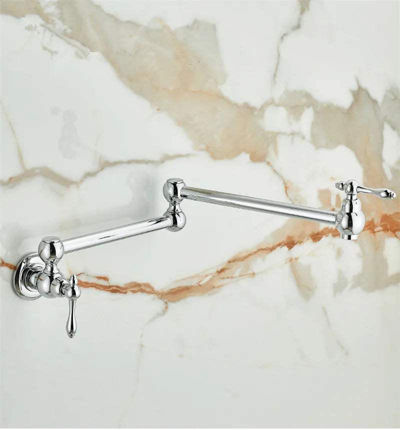 RoyalPour – Luxus Wandarmatur Gold Ausziehbarer Pot Filler