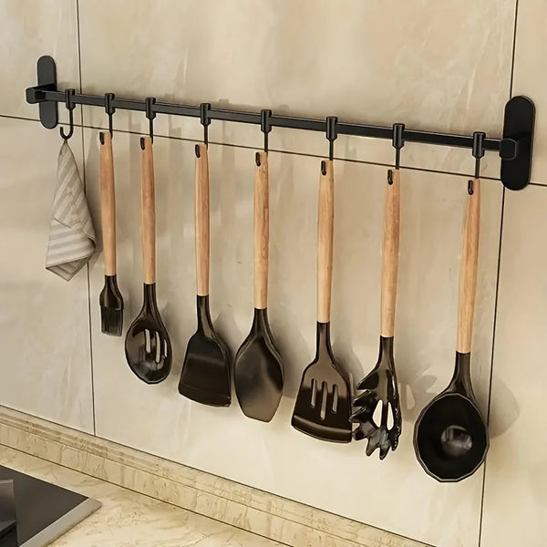 CookEase Küchen-Wandregal – Multifunktionaler Organizer für Deckel, Spatel & Küchenutensilien