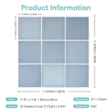 Selbstklebende 3D-PVC-Wandfliesen | Matt | Wasser- und hitzebeständig | 30 x 30 cm | 10 Blatt