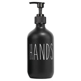 SoapElegance 500 ml schwarzes Seifenspender-Set