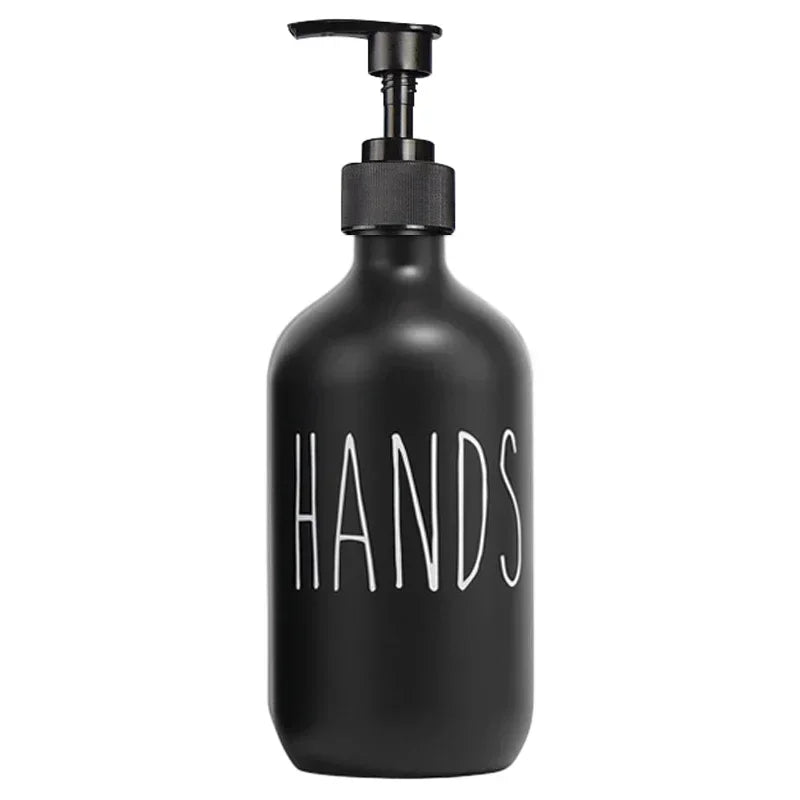 SoapElegance 500 ml schwarzes Seifenspender-Set