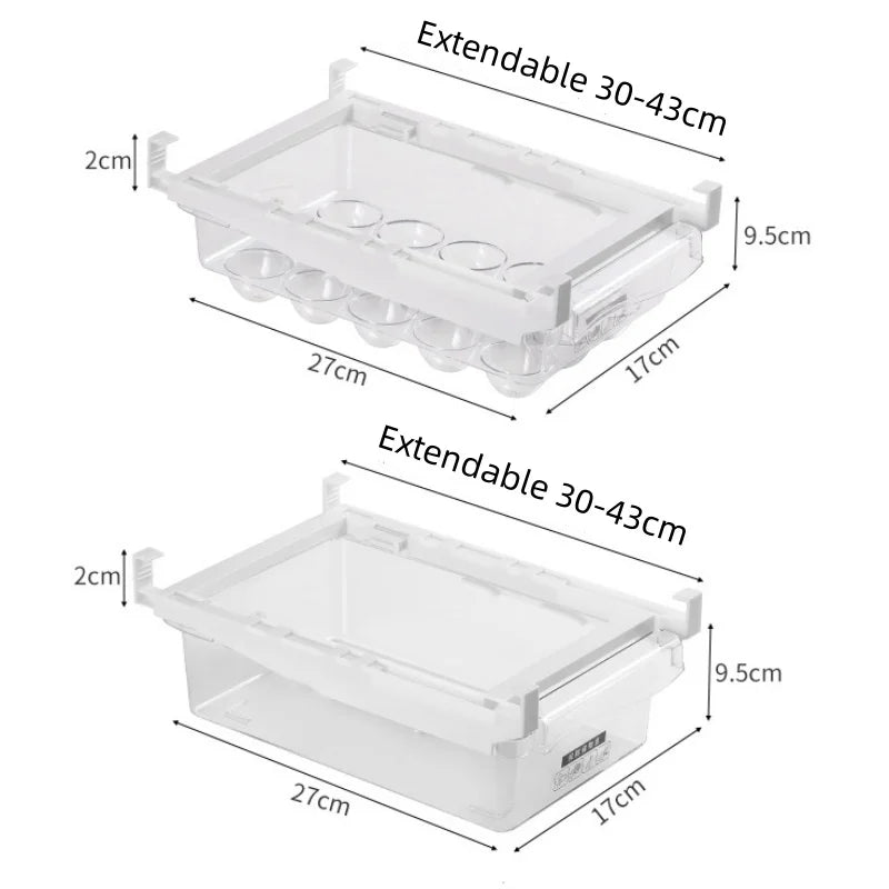 FridgeMaster – Transparente Küchenbox für Obst, Gemüse und Eier