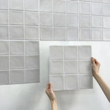 Selbstklebende 3D-PVC-Wandfliesen | Matt | Wasser- und hitzebeständig | 30 x 30 cm | 10 Blatt