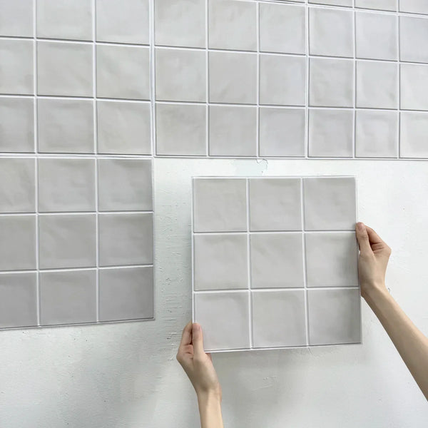 Selbstklebende 3D-PVC-Wandfliesen | Matt | Wasser- und hitzebeständig | 30 x 30 cm | 10 Blatt