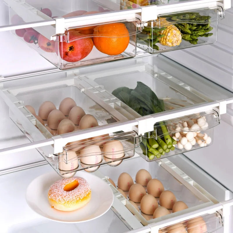 FridgeMaster – Transparente Küchenbox für Obst, Gemüse und Eier