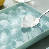 EisKugel Meister Eiswürfelform – Runde Eiswürfelform mit Deckel | Kugelförmige Eiswürfel für Whisky, Cocktails & Erfrischungsgetränke | Wiederverwendbare Eisform