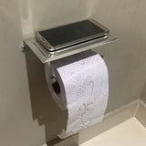 SmartHold Luxe – Toilettenpapierhalter aus Aluminium mit Telefonablage
