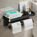 SmartHold Luxe – Toilettenpapierhalter aus Aluminium mit Telefonablage