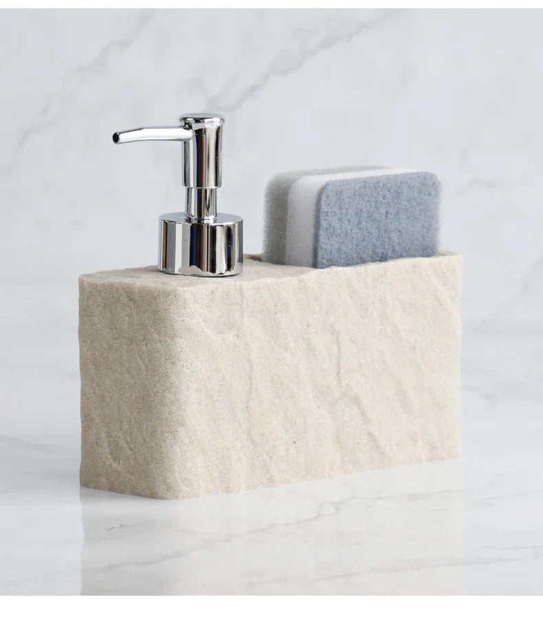 StoneTouch Seifenspender mit Schwammhalter
