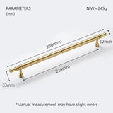 Aurivon LuxeGrip Möbelgriff aus Vollmessing