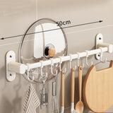 CookEase Küchen-Wandregal – Multifunktionaler Organizer für Deckel, Spatel & Küchenutensilien