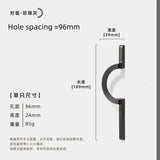 Runder Möbelgriff - Zinklegierung | 64-256 mm Bohrabstand | Neuer chinesischer Stil