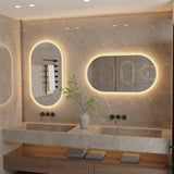Ovaler LED-Badezimmerspiegel | 80x50 / 100x50 / 120x60 cm | Antibeschlag & dimmbares Licht