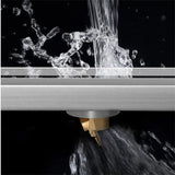 LuxDrain Premium Duschrinne - Edelstahl Bodenablauf für Bad & Dusche