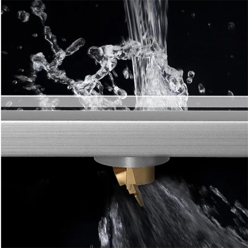 LuxDrain Premium Duschrinne - Edelstahl Bodenablauf für Bad & Dusche