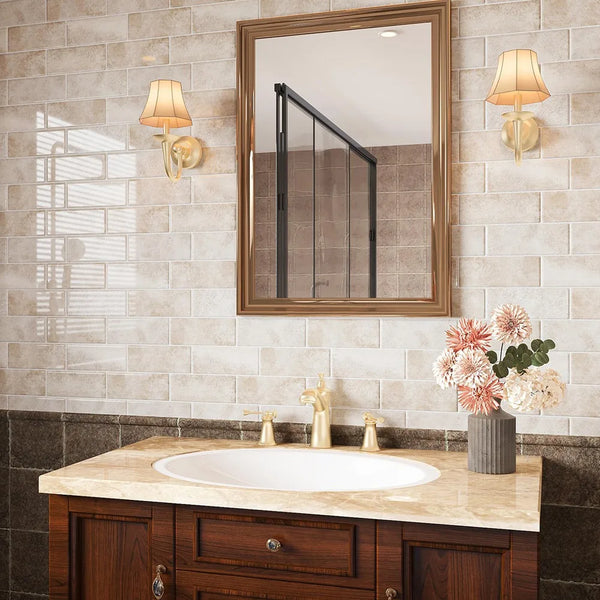 ABPP Beige Stone Subway Fliesenaufkleber