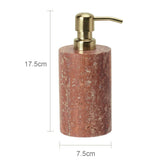 Rubèra Rotes Travertin Badezimmer-Set – Vintage Naturstein Eleganz