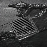 AquaShield Quadratischer Edelstahl-Bodenablauf
