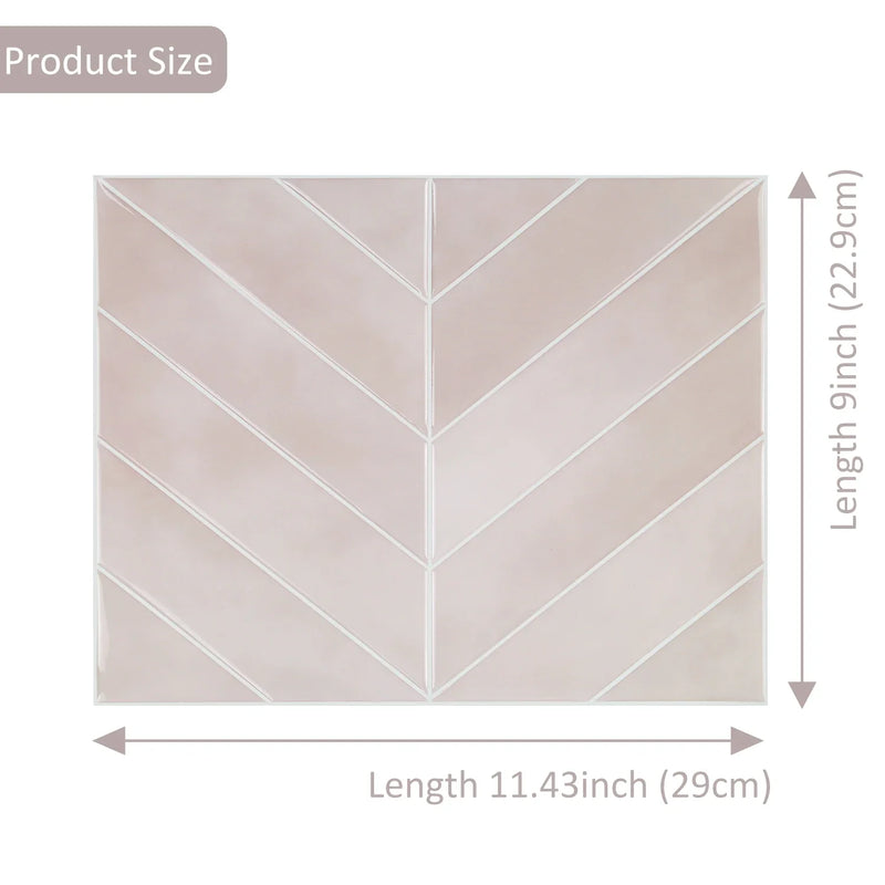 Grote 3D Wandstickers – Peel & Stick Tegels | PET | 10 Vellen | Waterbestendig