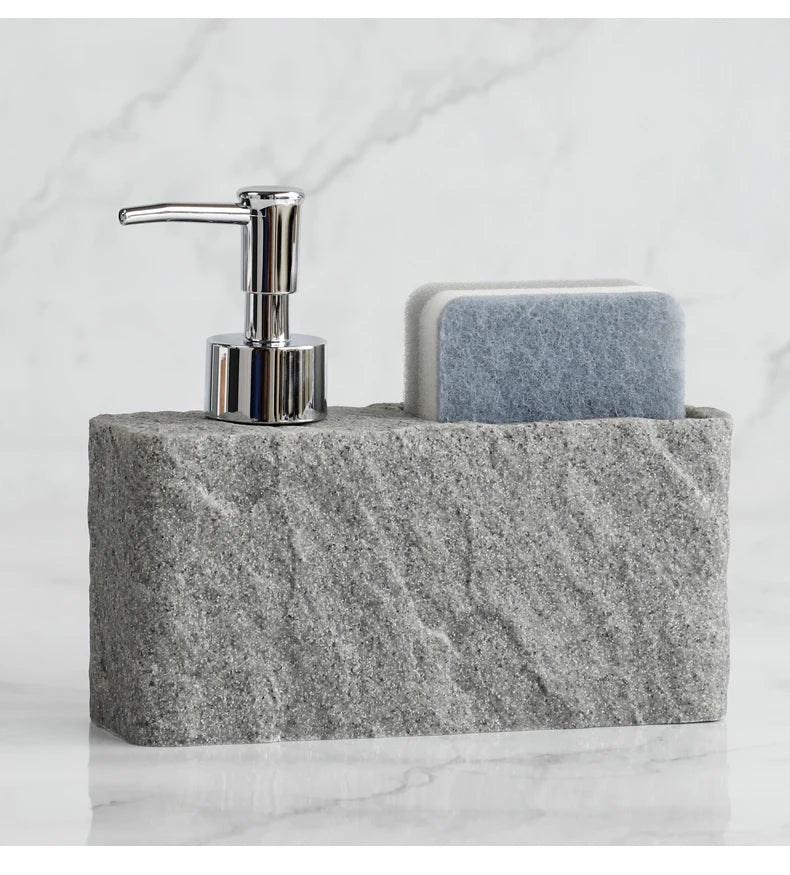 StoneTouch Seifenspender mit Schwammhalter