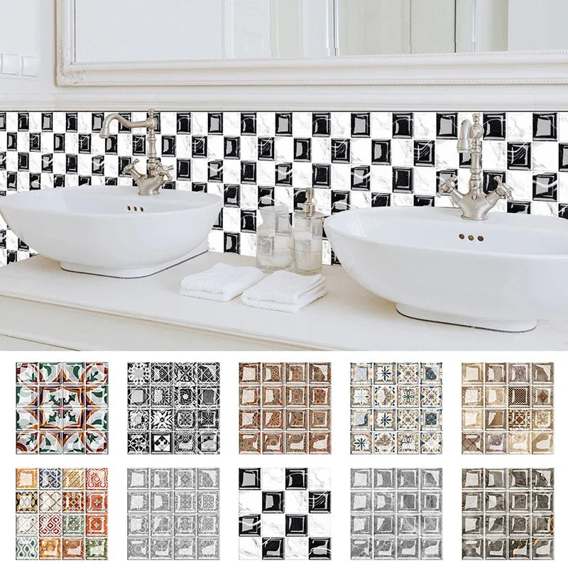 DecoMosaic 3D Mosaik Wandfliesen Aufkleber