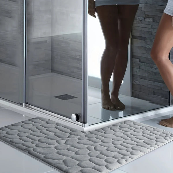 LushStep L-förmige Badematte – Dicke, rutschfeste und superweiche Matte – Für Dusche, Badezimmer und Eingangsbereich