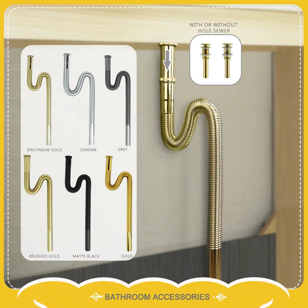 FlexiDrain Universeller Pop-Up Waschbeckenablauf