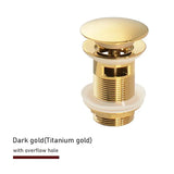 Ablassschraube mit Push-Down-Popup – Messing | 11 Farben | Mit oder ohne Überlauf