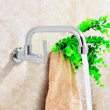 Wandmontierter Kaltwasserhahn aus Edelstahl für Spüle und Waschbecken