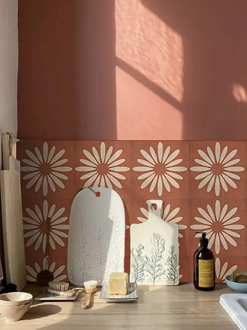 BohoTerracotta Selbstklebende Fliesenaufkleber