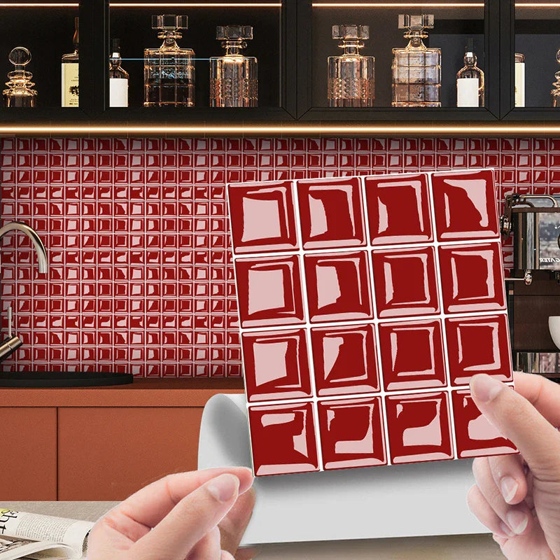 DecoMosaic 3D Mosaik Wandfliesen Aufkleber