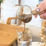 KlarKant Trinkglas – Quadratischer Hitzebeständiger Glasbecher mit Deckel & Trinkhalm | Transparentes Kaffeeglas | Für Kaffee, Milchtee & Saft