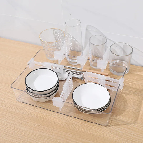 FlexiCool – 4er-Set Teleskopische Kühlschrank-Organizer und Trenner