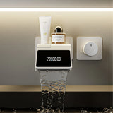 Wastafelkraan met LED Licht – Wandmontage | 2 Gaten | Warm & Koud Water | Messing