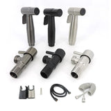 AquaJet Pro Hand-Bidetdusche in Schwarz-Grau-Silber