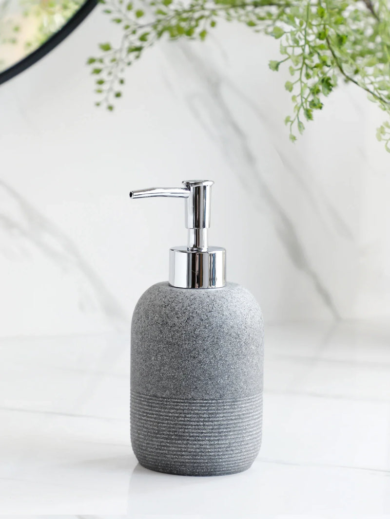5-teiliges Badezimmer-Accessoire-Set | Beige & Grau