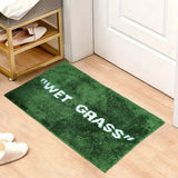 FreshLawn Comfort Mat – Trendige "Wet Grass"-Fußmatte in Grün mit Weichem Plüsch