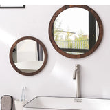 NordicFrame Glas Wandspiegel mit Holzrahmen