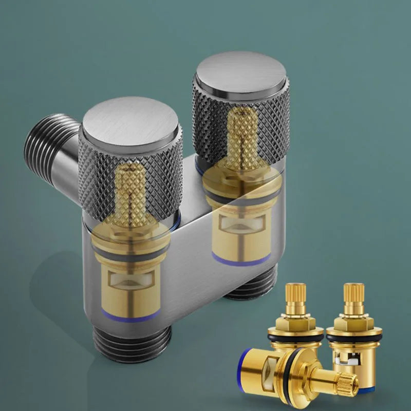 Dual Flow Pro – 2-in-1 Wandarmatur für Toilette und Waschmaschine