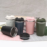 ThermoGenuss Reisebecher – 380/510 ml Edelstahl-Thermobecher | Auslaufsicher & 6–12 Std. Isoliert | Kaffeebecher für Unterwegs